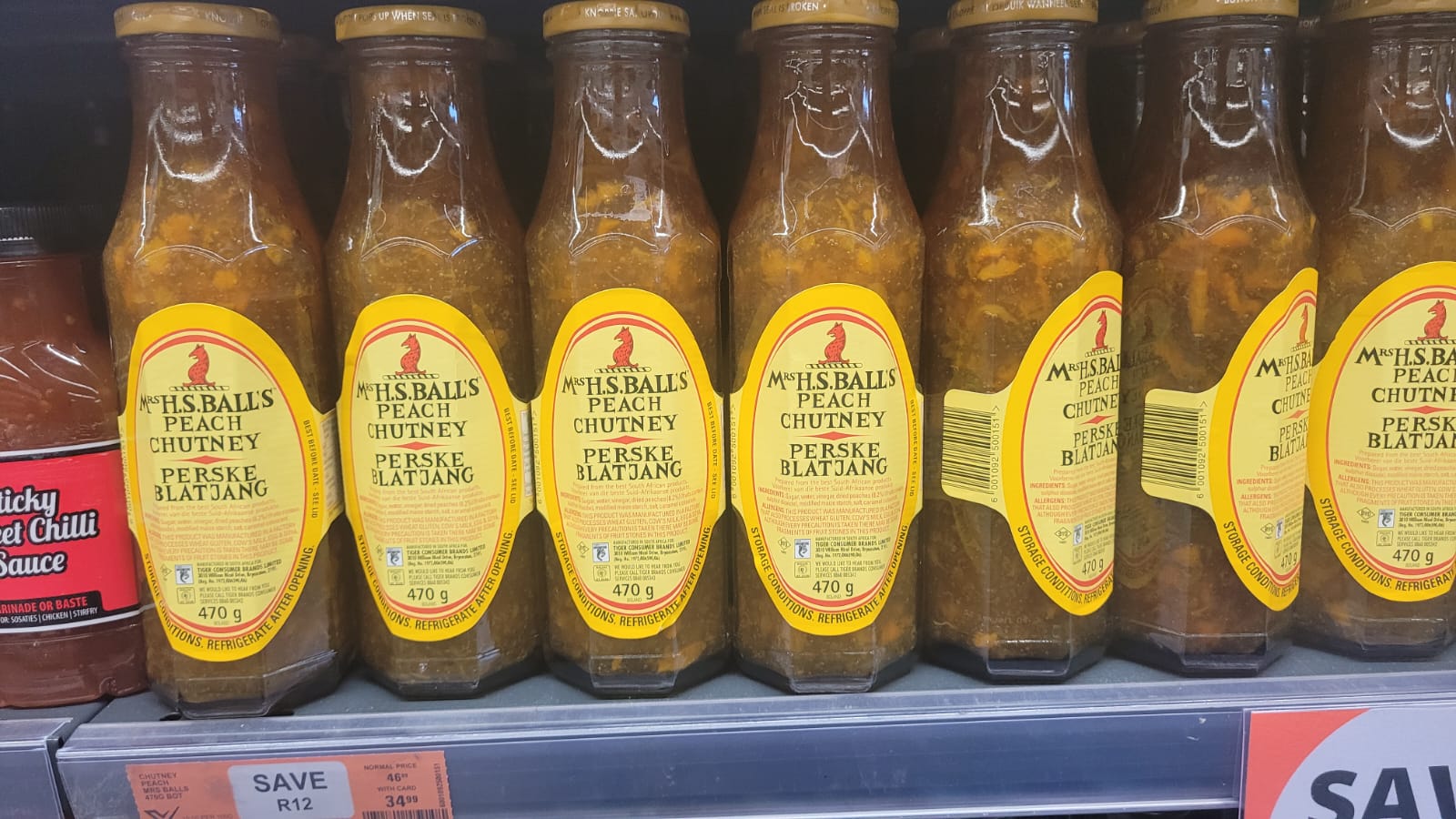 Chutneys aisle in South Africa