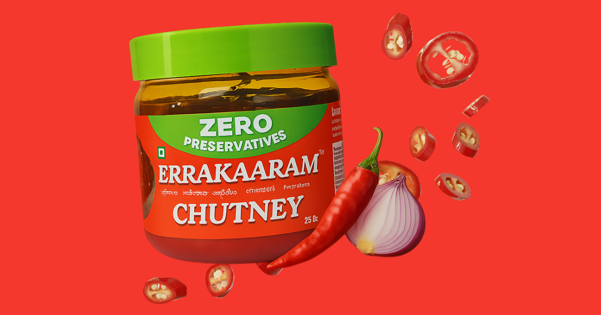 Errakaaram modern chutney jar