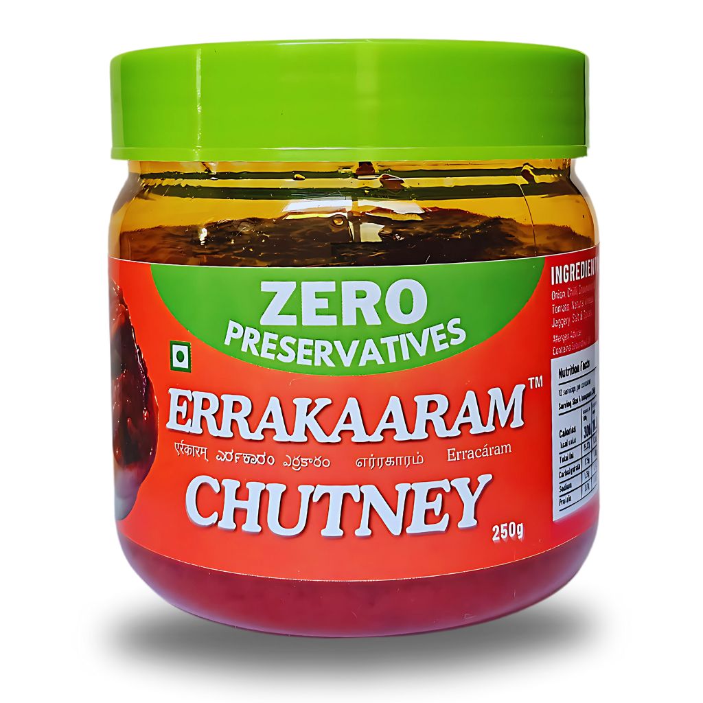 Errakaaram Fresh Spicy Indian Chutney with Zero preservatives for idli dosa paratha and Snacks – for Side Dish Spread dip stir-Fry Rice Dishes 250g view 1