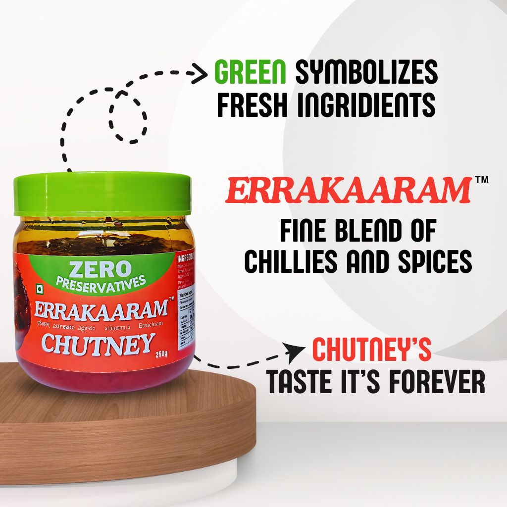 Errakaaram Fresh Spicy Indian Chutney with Zero preservatives for idli dosa paratha and Snacks – for Side Dish Spread dip stir-Fry Rice Dishes 250g thumbnail 8